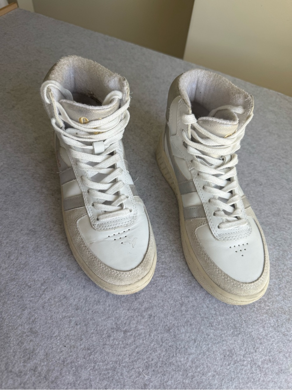 Gola x Anthropologie Slam Hightop Sneakers Size 6 - Picture 2 of 8